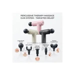 1 Piece of 5-in-1 Portable Percussive Therapy Fascial Massage Gun