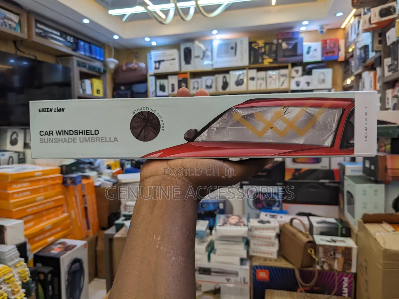 Green Lion Car Windshield Umbrella