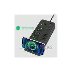 10-in-1 Power Plug Wireless Charging Stand Extension Board