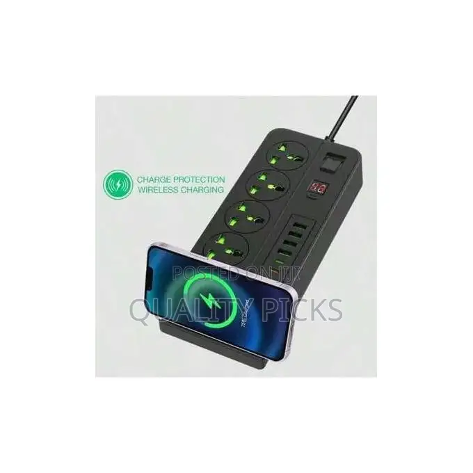 10-in-1 Power Plug Wireless Charging Stand Extension Board