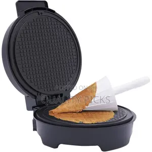 DSP 1000W Waffle Maker, Round Waffle Iron, Ice Cream