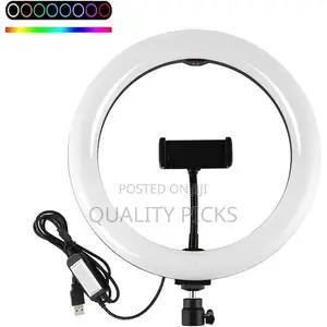 MJ-36 RGB LED Soft Ring Light With Phone Tripod Stand