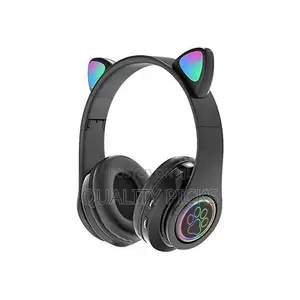 Cute Cat Bluetooth Headphones
