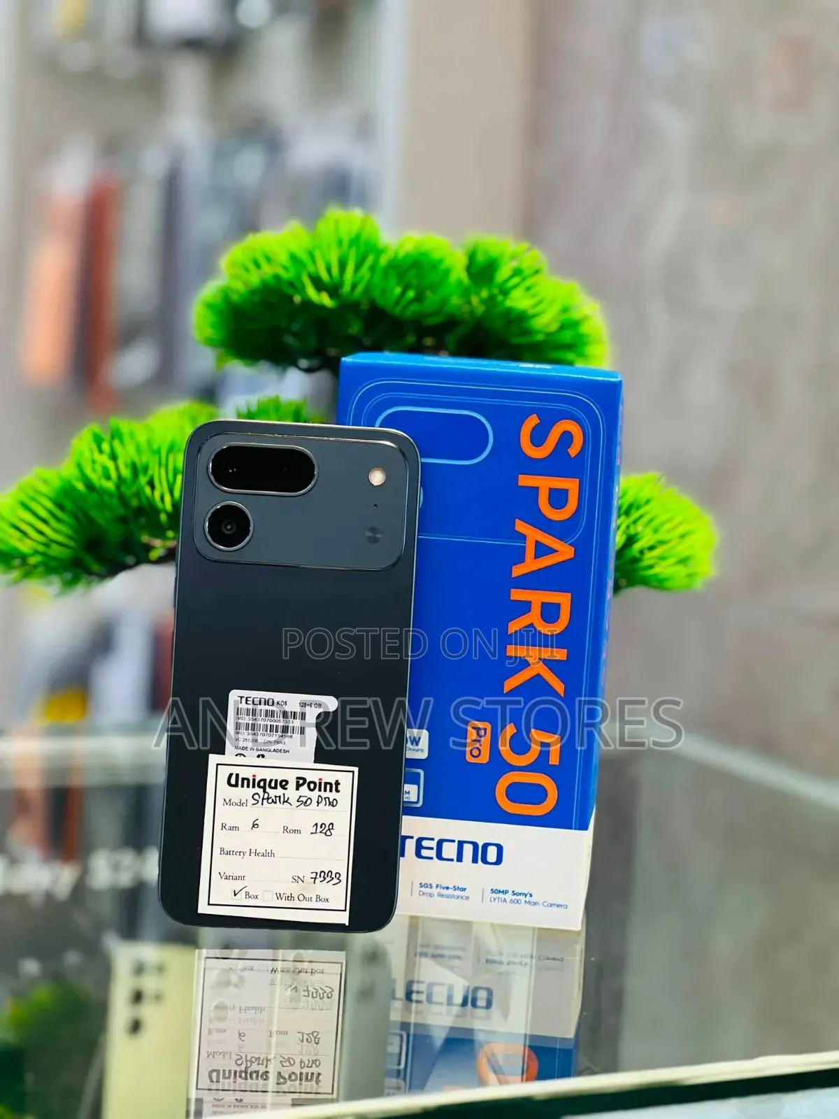 New Tecno Spark 50 Pro 256 GB Black