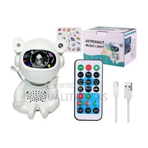 Sitting Astronaut Galaxy Projector With Remote