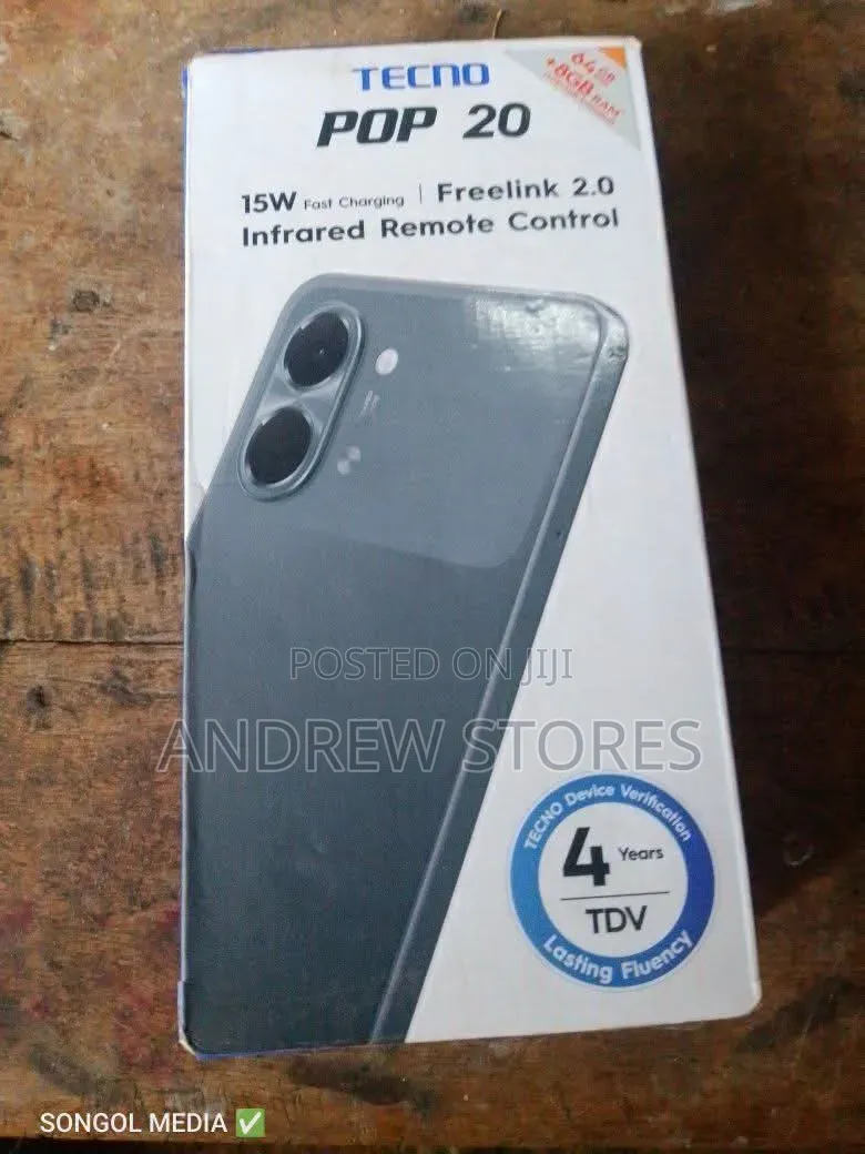 New Tecno Pop 20 64 GB Black