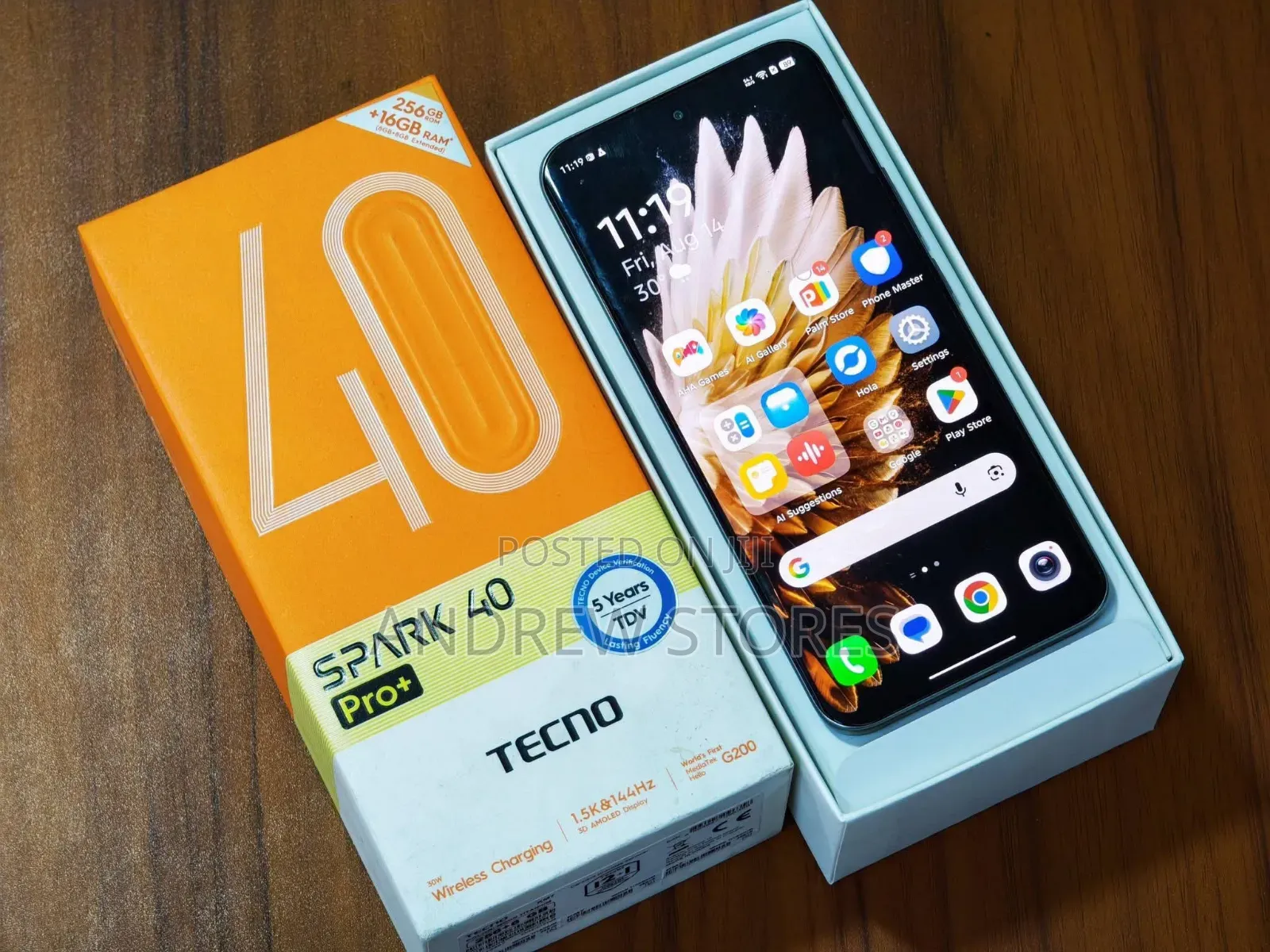 New Tecno Spark 40 Pro+ 256 GB White