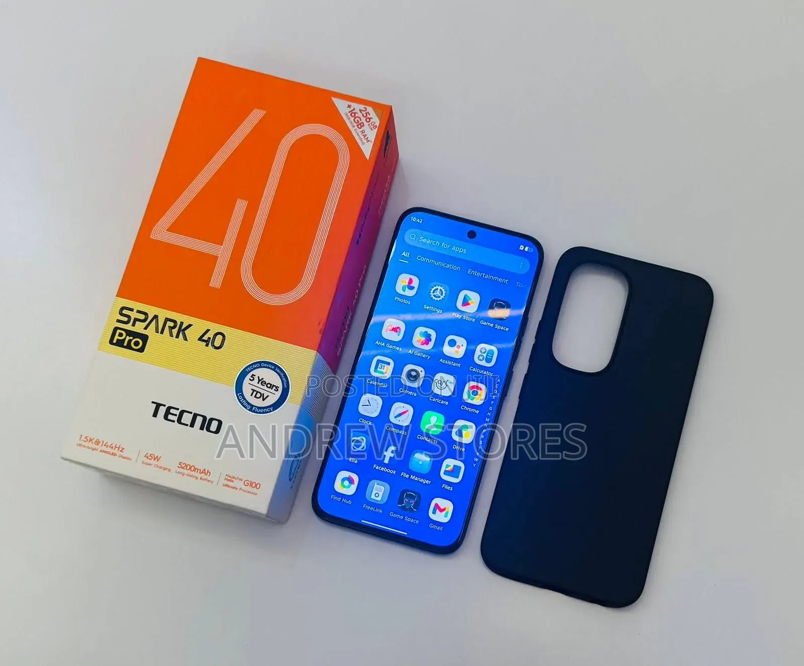 New Tecno Spark 40 Pro 256 GB Black