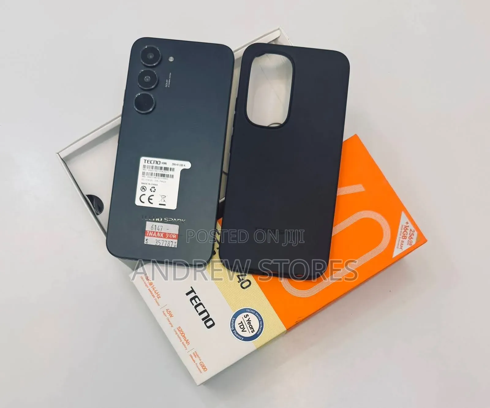New Tecno Spark 40 Pro 256 GB Black
