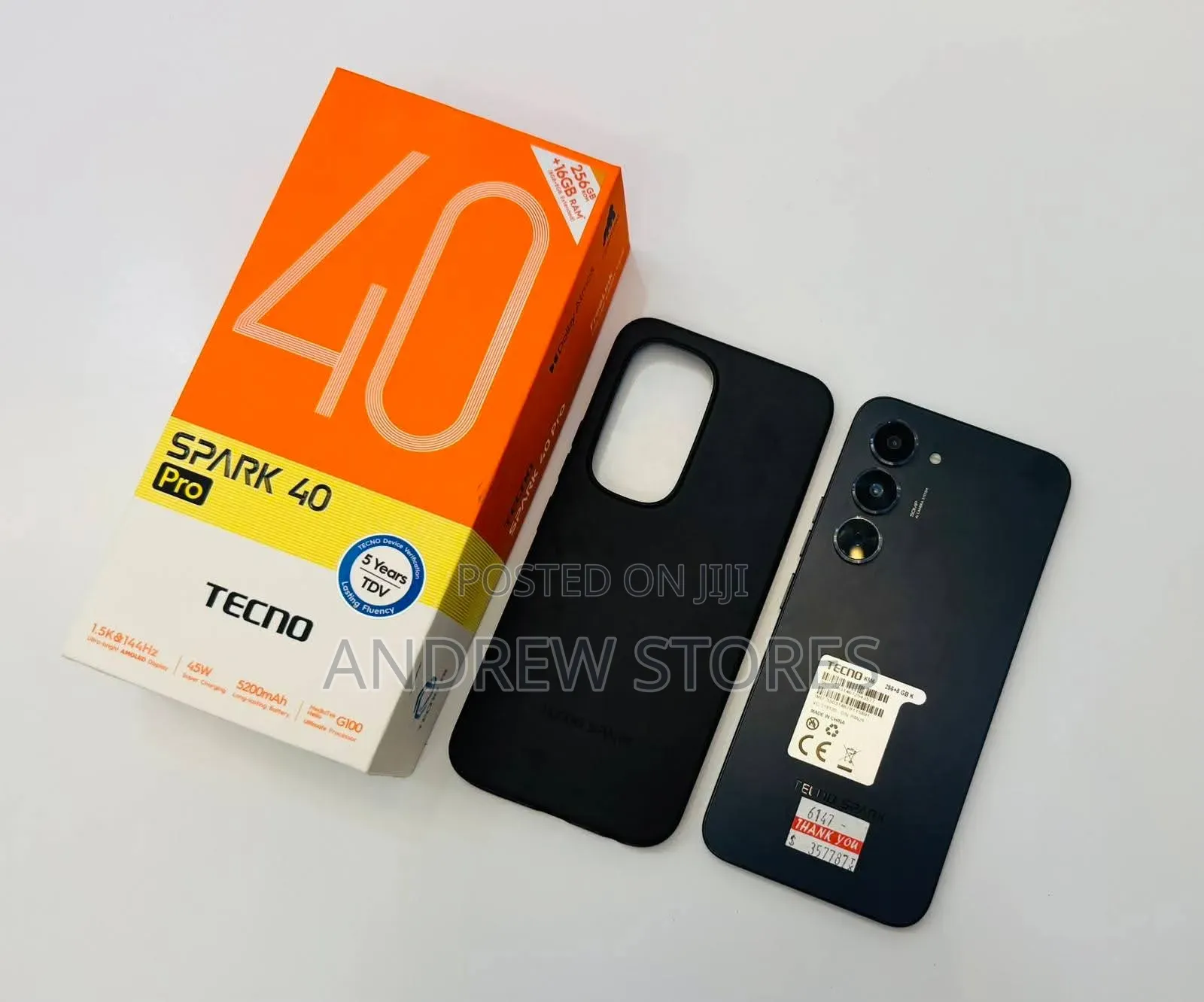 New Tecno Spark 40 Pro 256 GB Black