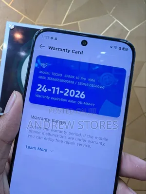 New Tecno Spark 40 Pro 256 GB Black