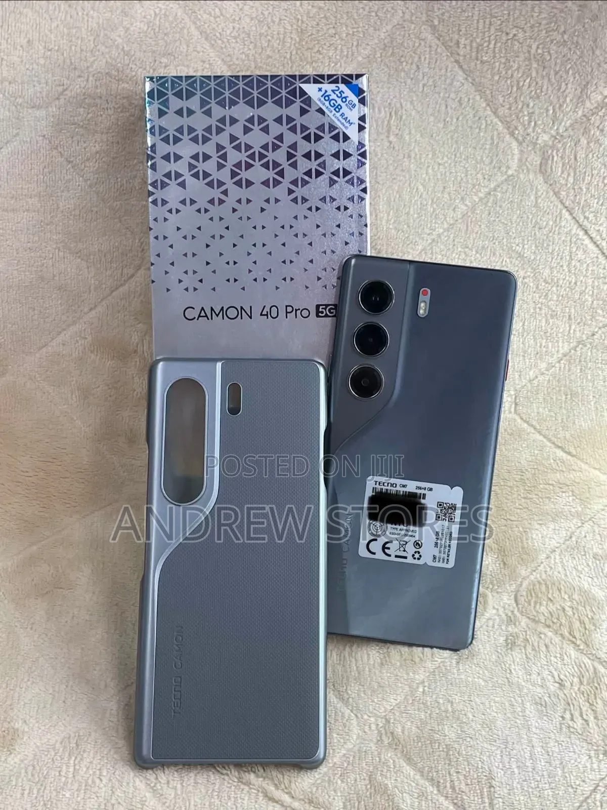 New Tecno Camon 40 Pro 5G 256 GB Gray