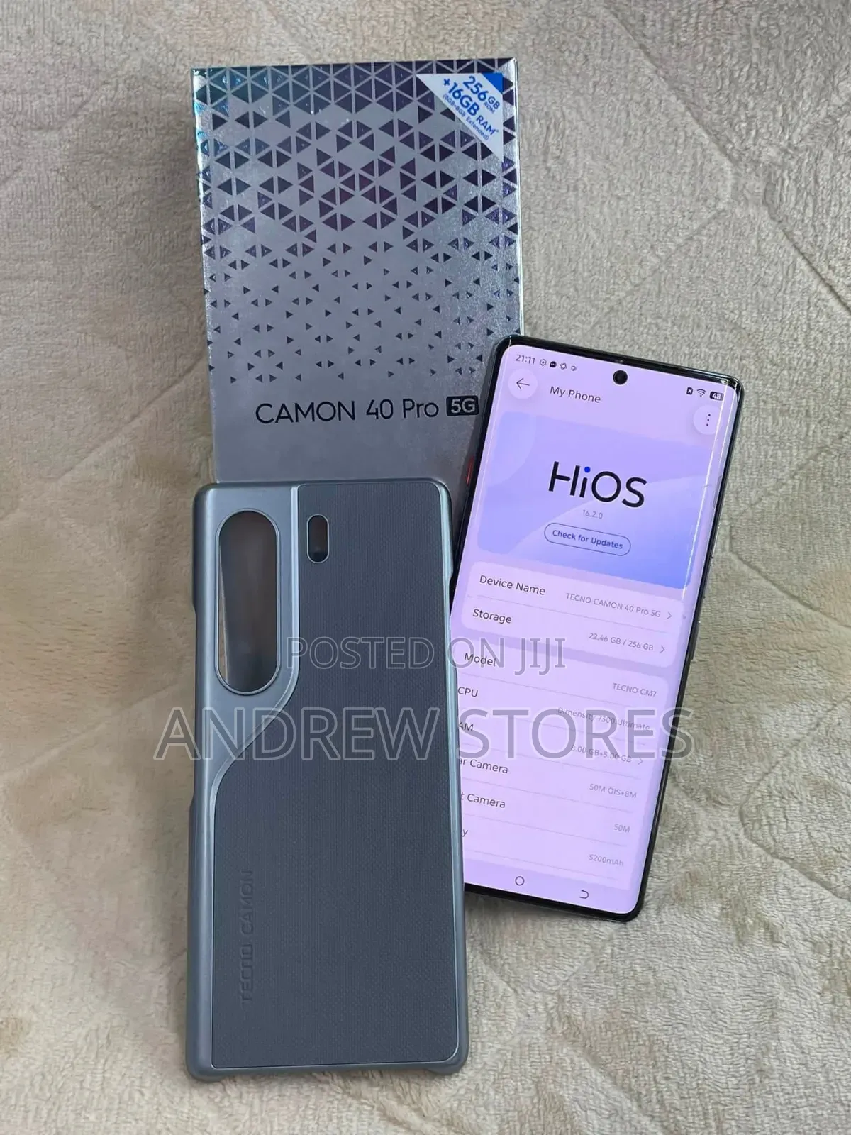 New Tecno Camon 40 Pro 5G 256 GB Gray