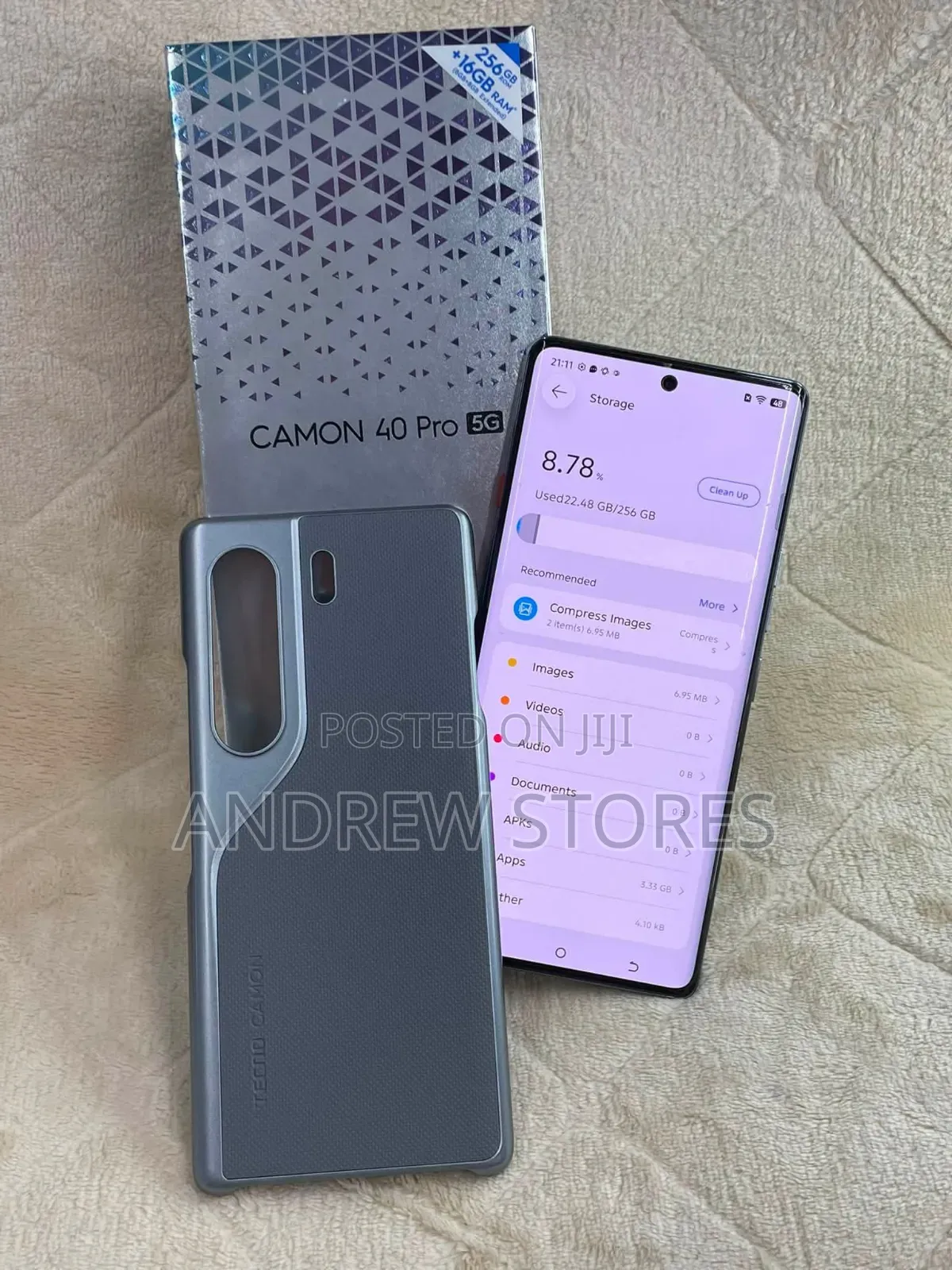 New Tecno Camon 40 Pro 5G 256 GB Gray