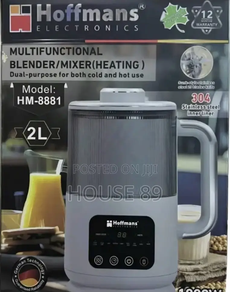 Hoffmans HM-8881 Is a 4-in-1 Digital Multifunctional Heating Blender