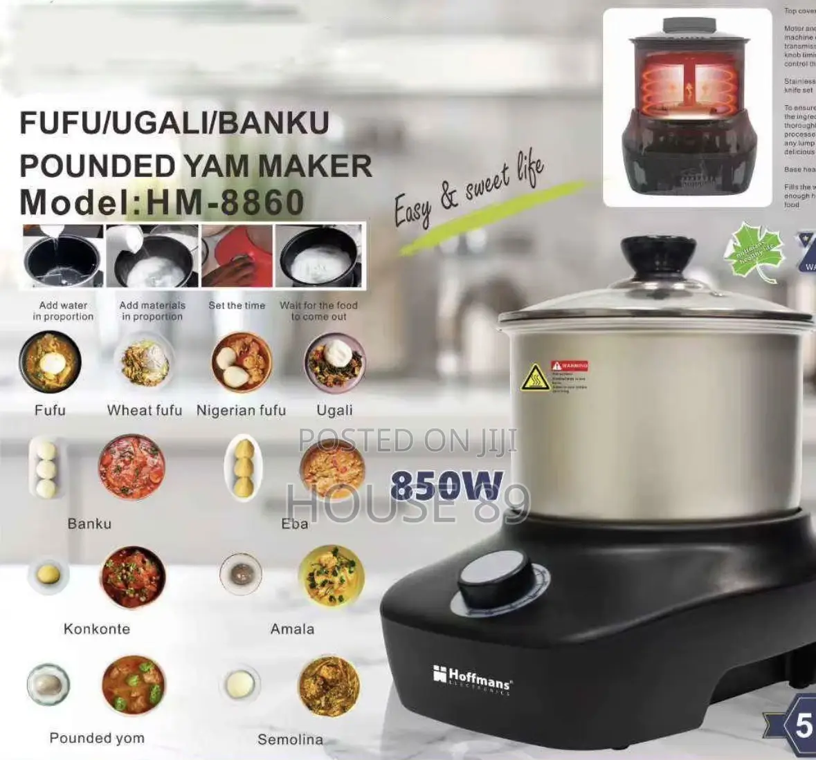 5-Liter Ugali Automatic Food Processor