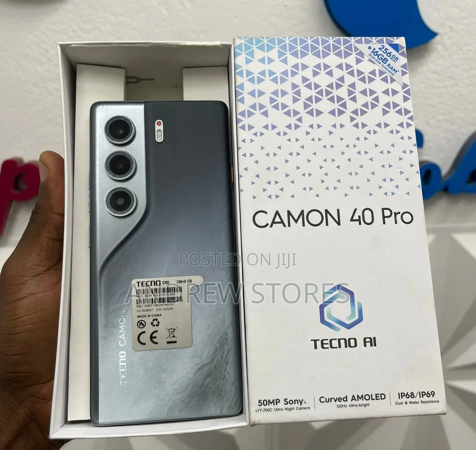 New Tecno Camon 40 Pro 4G 256 GB Silver