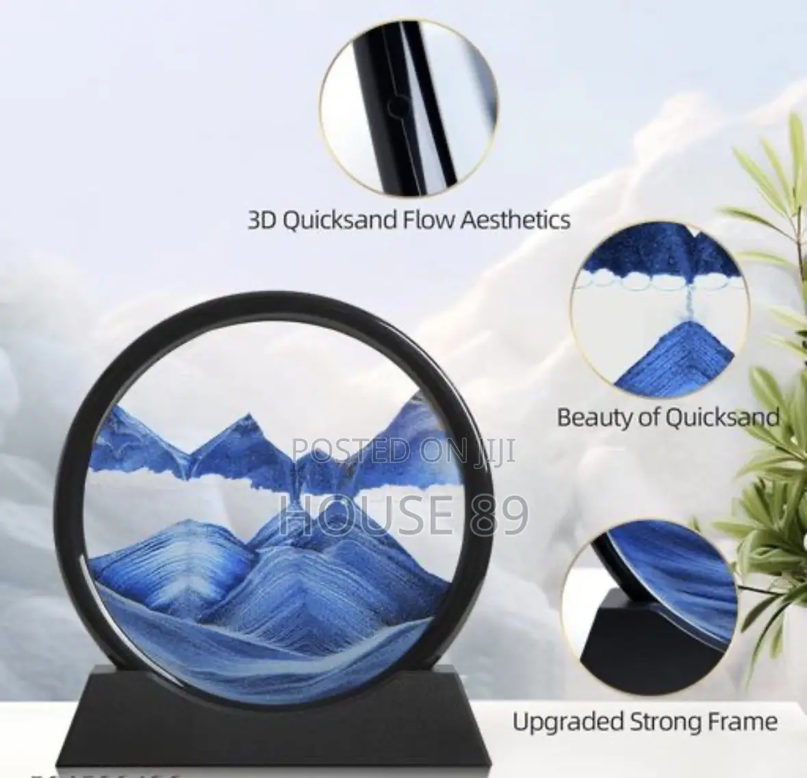 Mobile Sand Painting Features a 360-Degree Rotating Round Glass