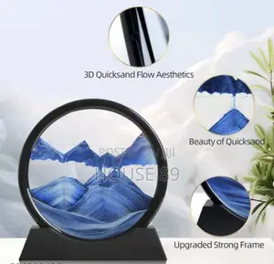 Mobile Sand Painting Features a 360-Degree Rotating Round Glass