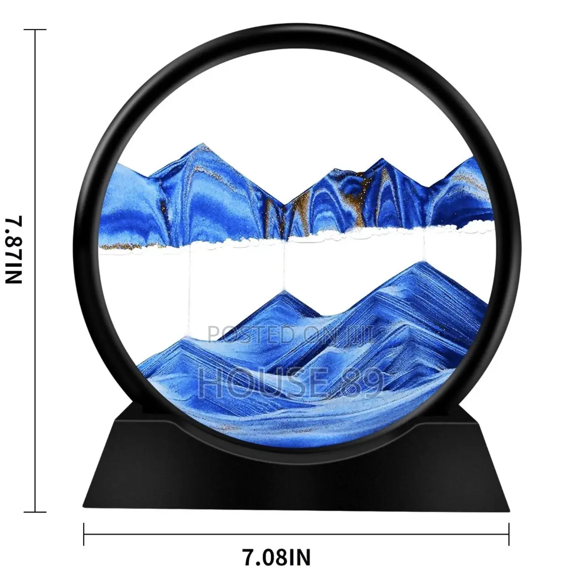 Mobile Sand Painting Features a 360-Degree Rotating Round Glass