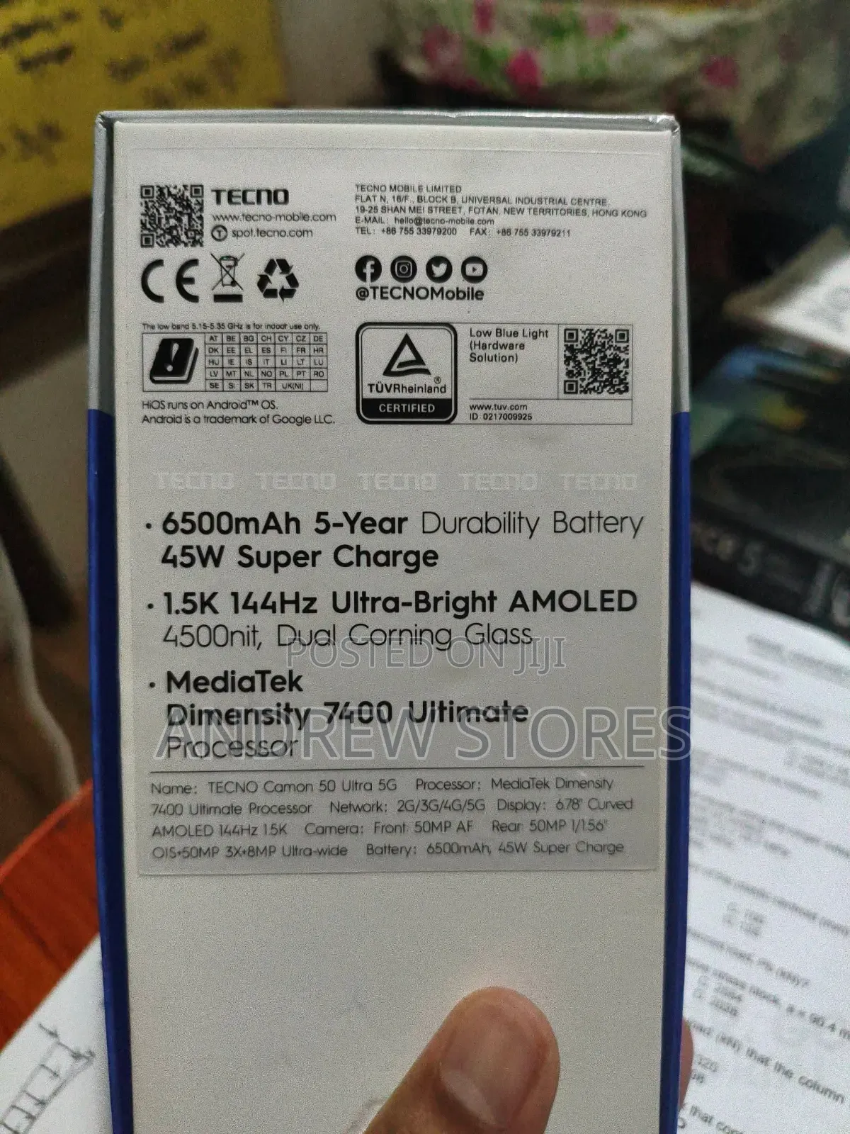 New Tecno Camon 50 Ultra 512 GB Black