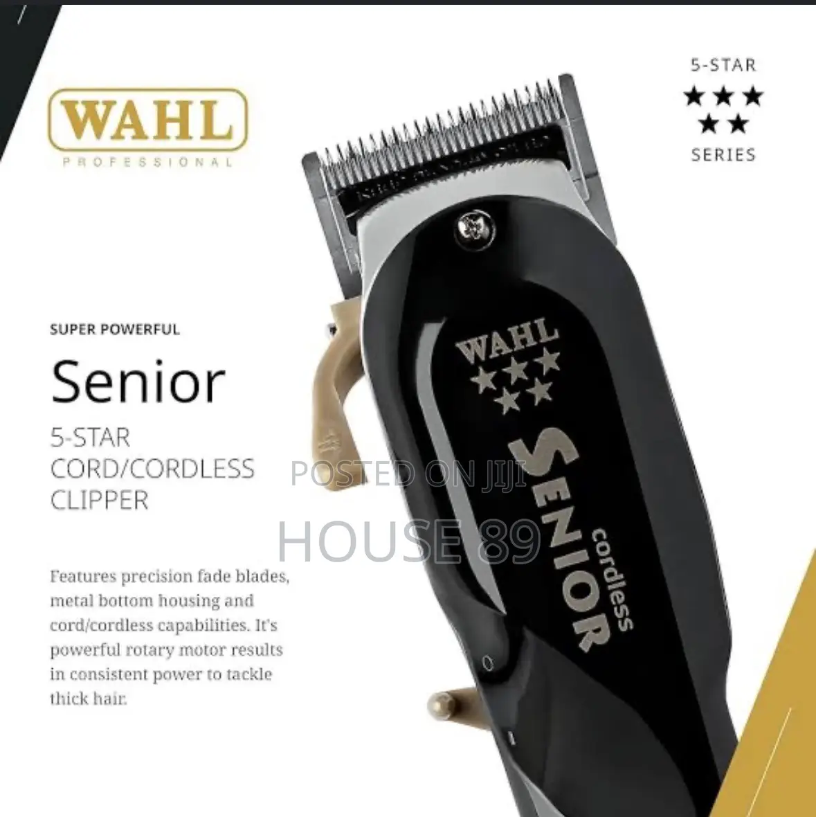 Wahl Professional 5 Star Series Cordless Senior Clipper Box