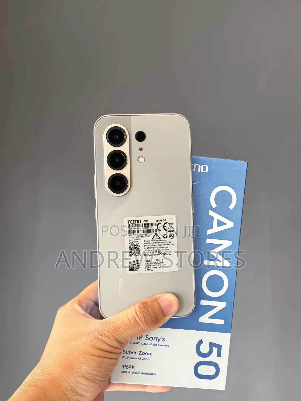 New Tecno Camon 50 256 GB Silver