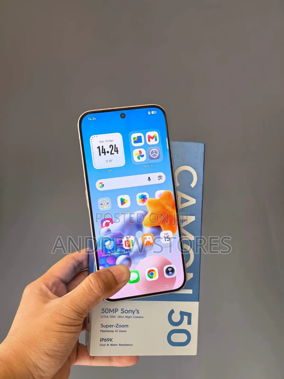 New Tecno Camon 50 256 GB Silver