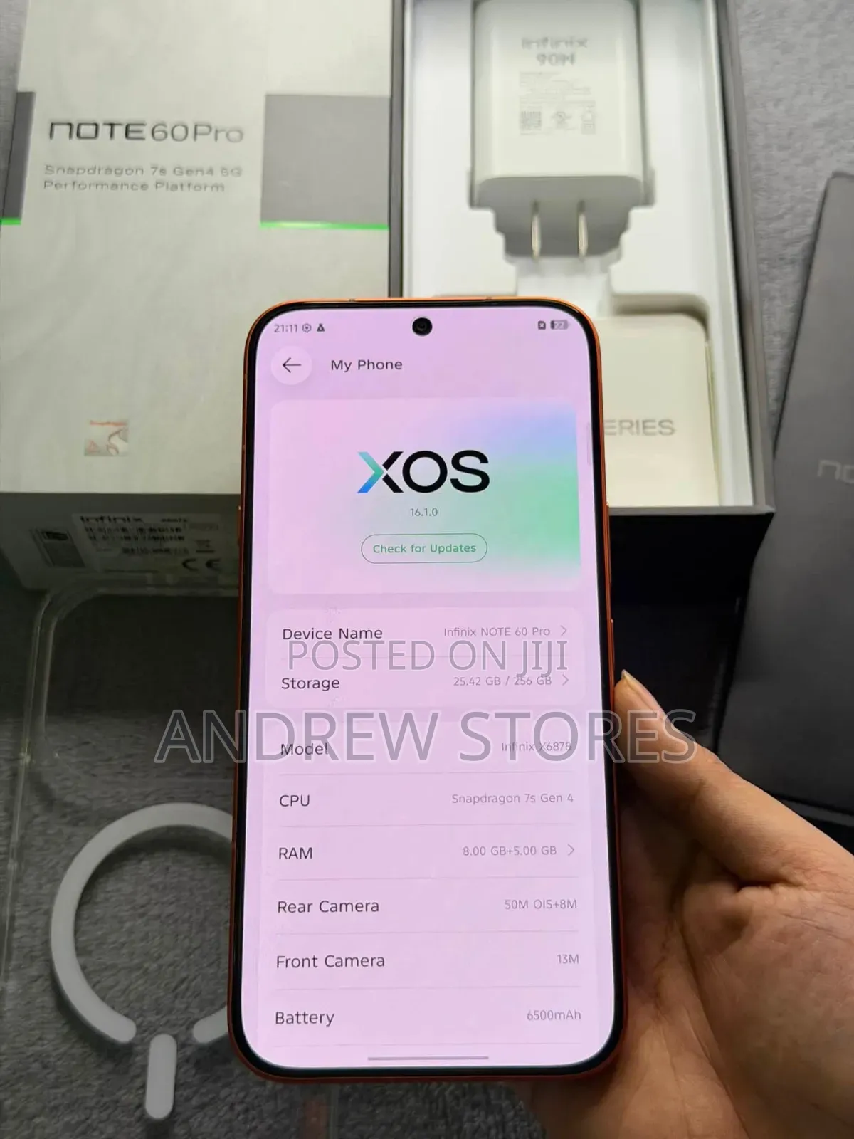 New Infinix Note 60 Pro 256 GB Orange