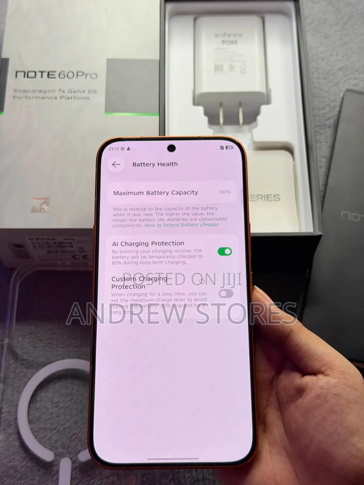 New Infinix Note 60 Pro 256 GB Orange