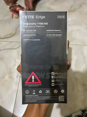 New Infinix Note Edge 256 GB Black