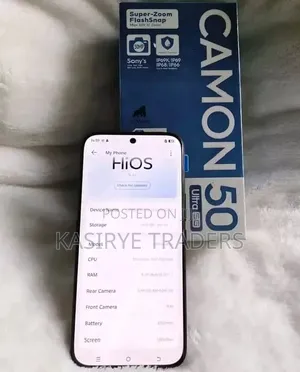 New Tecno Camon 50 Ultra 256 GB Black