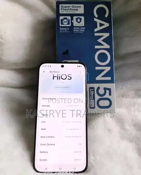 New Tecno Camon 50 Ultra 256 GB Black