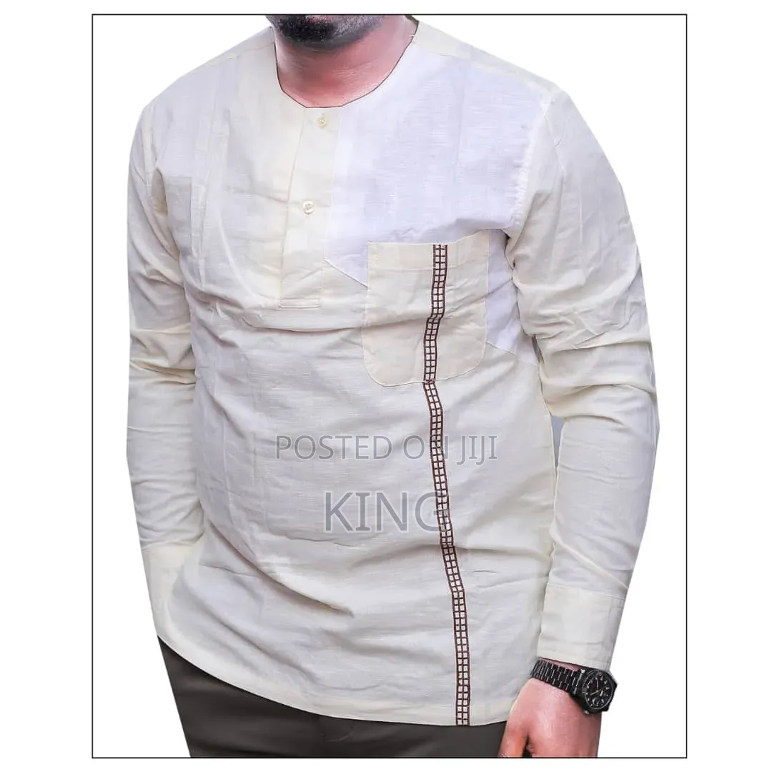 Kitengi Vibes.Linen Comfort.Kitengi Shirt