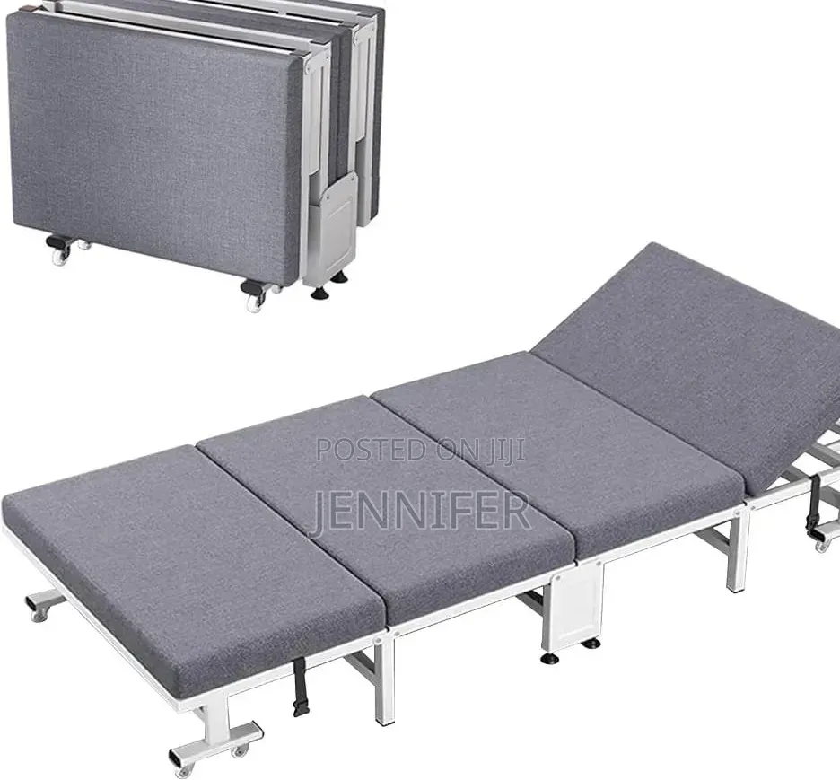 Portable Foldable Bed With 6-Position Backrest
