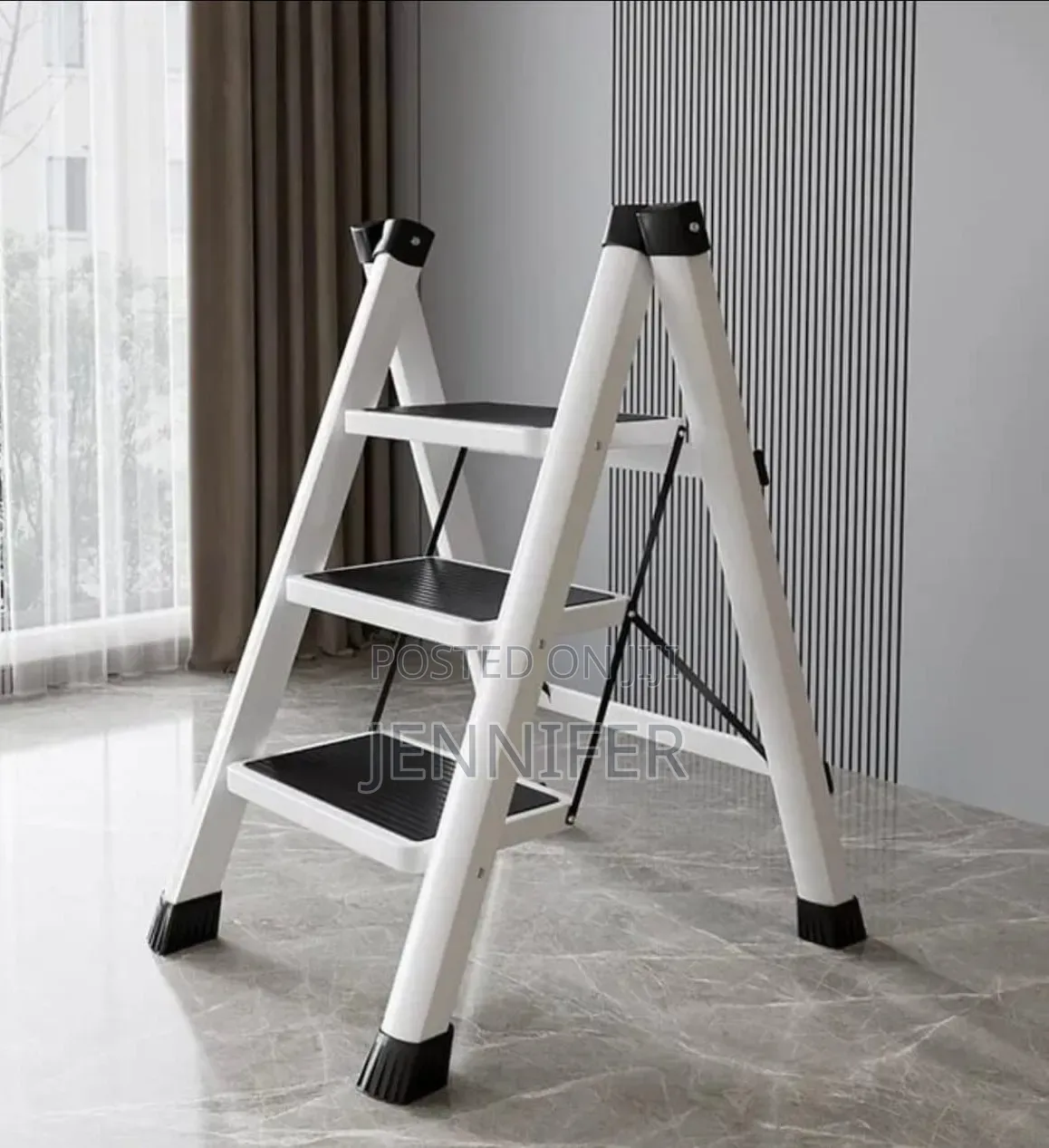 3-Step Lightweight, Portable, and Foldable Household Step Ladder