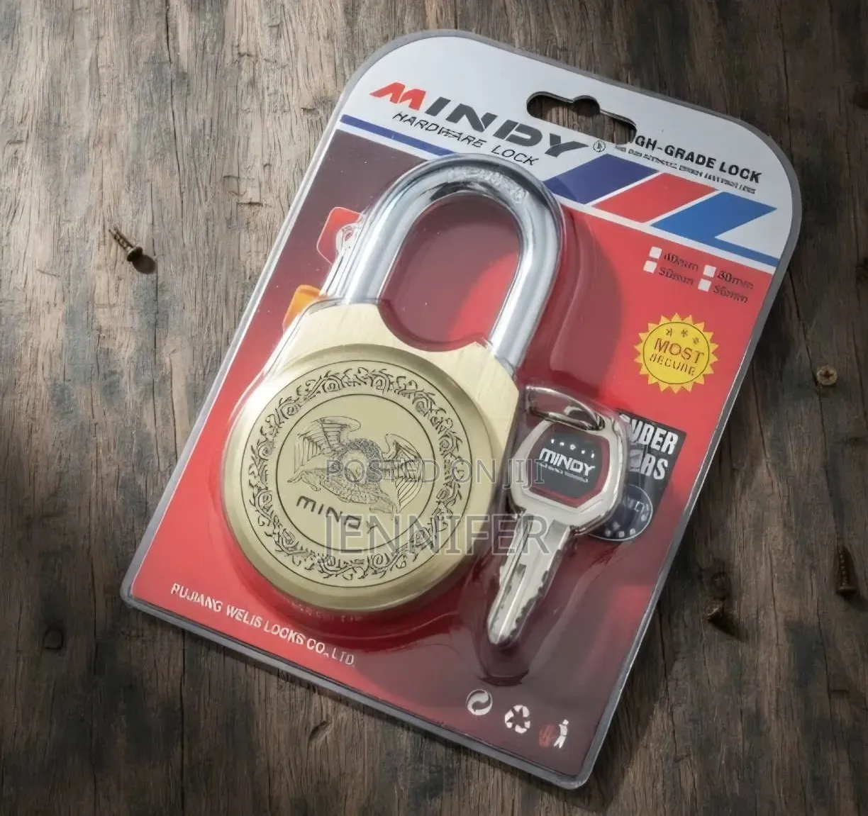 Mindy Hardware High-Grade Round Padlock