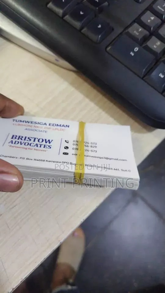 Company Business Cards Single Sided