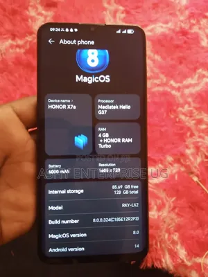 Honor X7a 128 GB Black