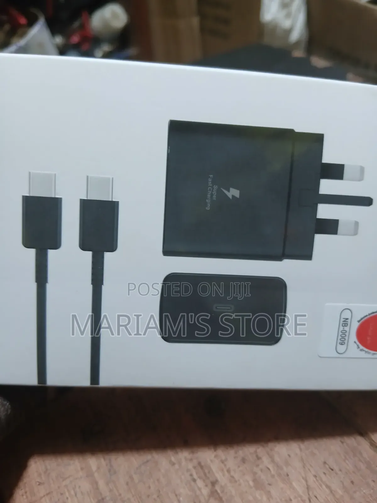 Samsung 45W PD USB-C Fast Charging Adapter Box With a UK 3-Pin Plug
