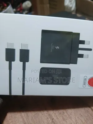 Samsung 45W PD USB-C Fast Charging Adapter Box With a UK 3-Pin Plug
