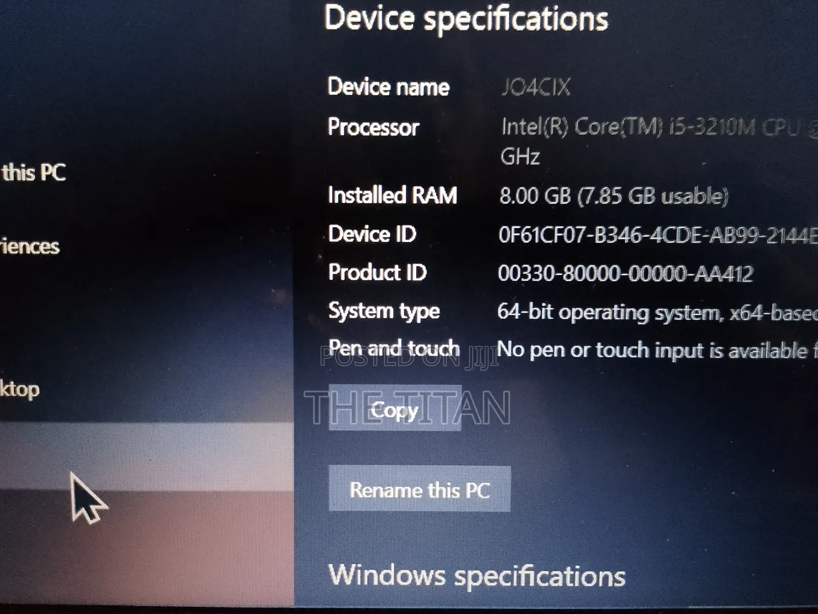 Laptop Lenovo G580 8GB Intel Core i5 SSD 160GB