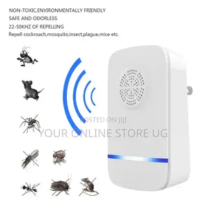 2PCS Ultrasonic Insect Repellent Pest Repeller – UK Plug, White