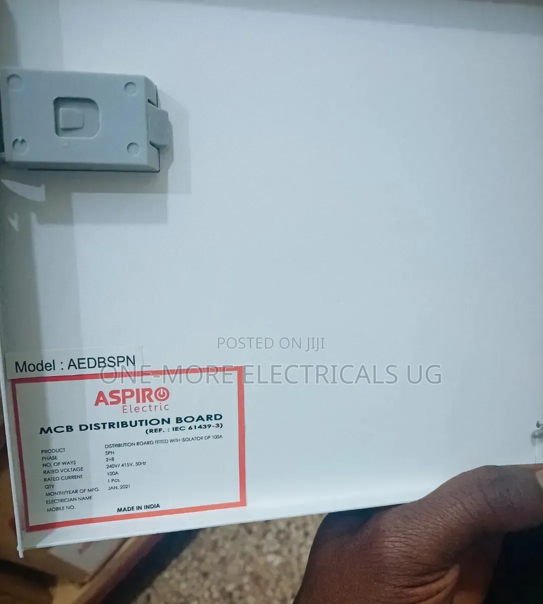 Distribution Board 4ways Complete
