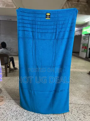Large Royal Blue 100% Cotton Bath Towel