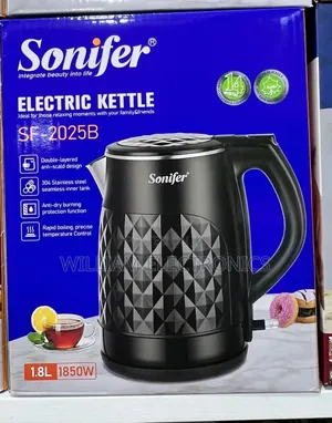 Sonifer 1.8Litre Electric Kettle - Black