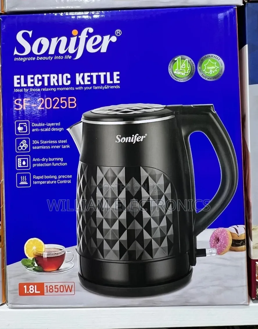 Sonifer 1.8Litre Electric Kettle - Black