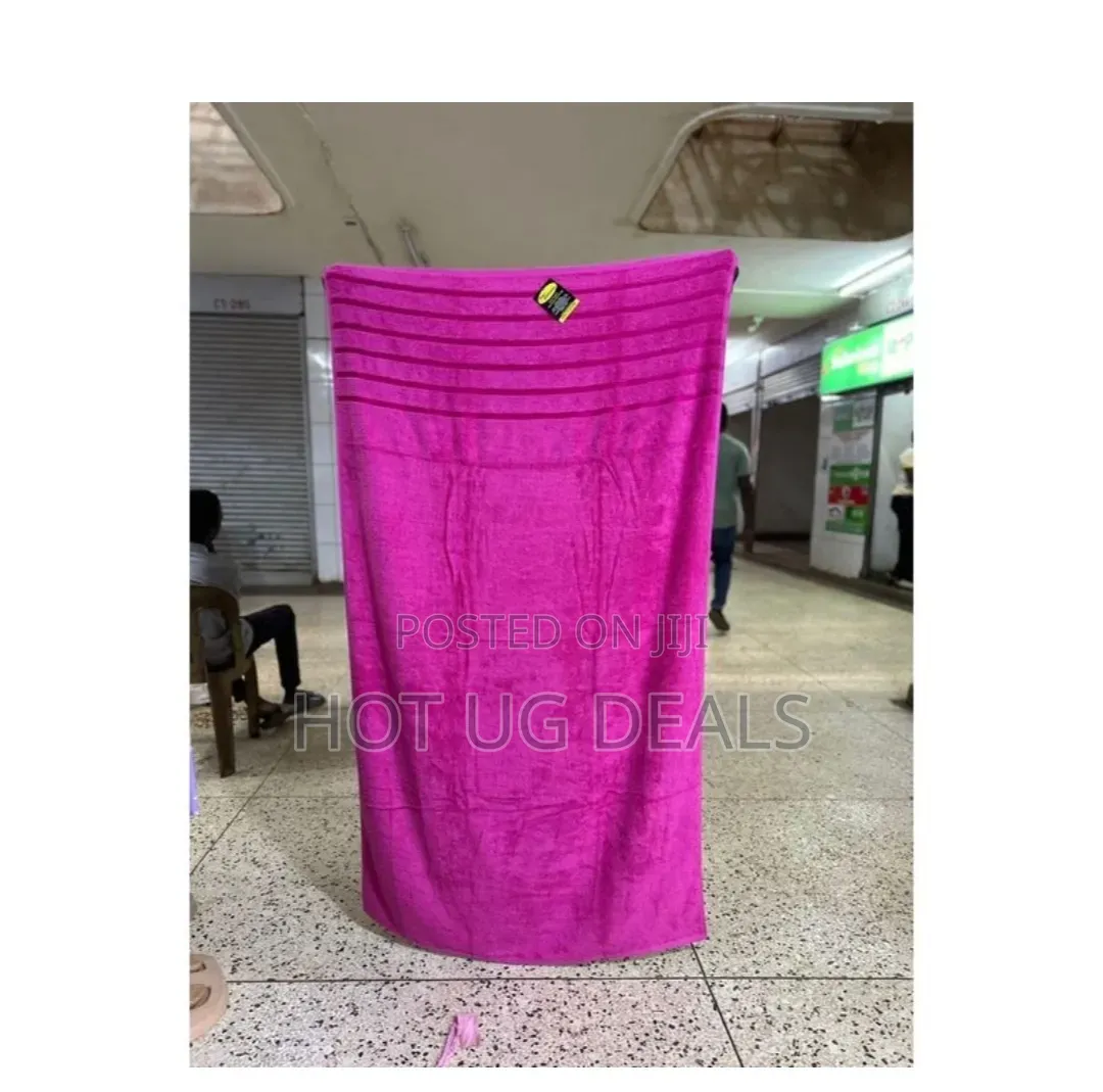 Super Cotton Large Bath Towel (Pink) | Ultra Absorbent 90cm X 150cm