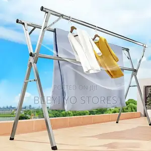 Extendable Stainless Steel X-Frame Laundry Drying Rack
​Key Features