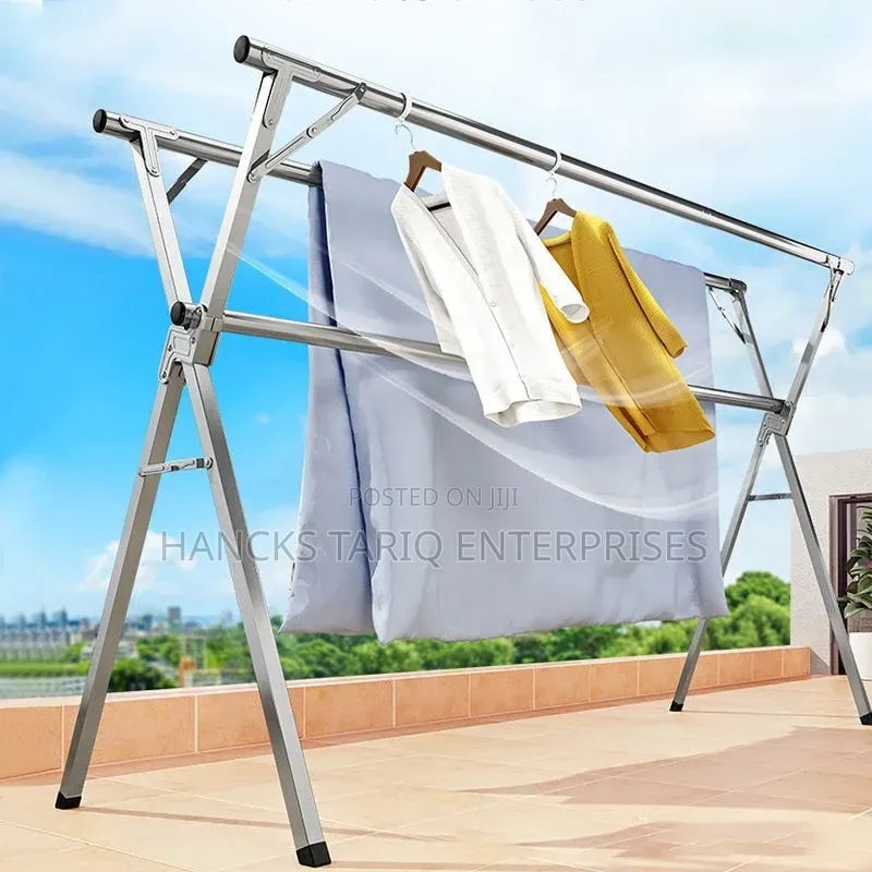 Extendable Stainless Steel X-Frame Laundry Drying Rack
​Key Features